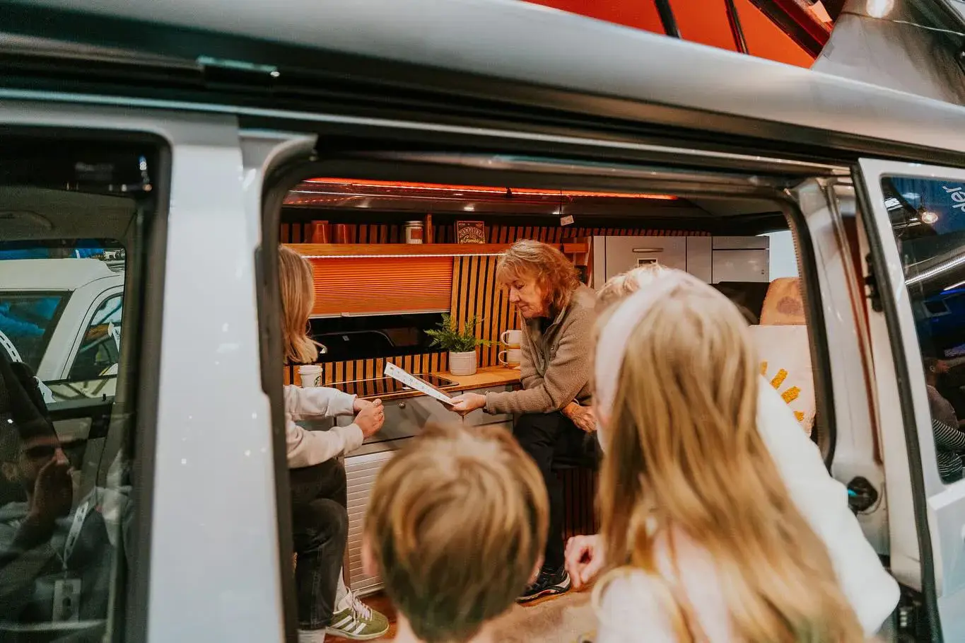 Dirty Weekender Campervans Stand Inside Viewing