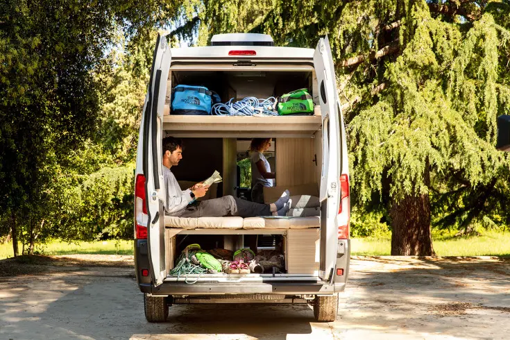 Sun Living V Series Campervan Open Rear Door On Adventure