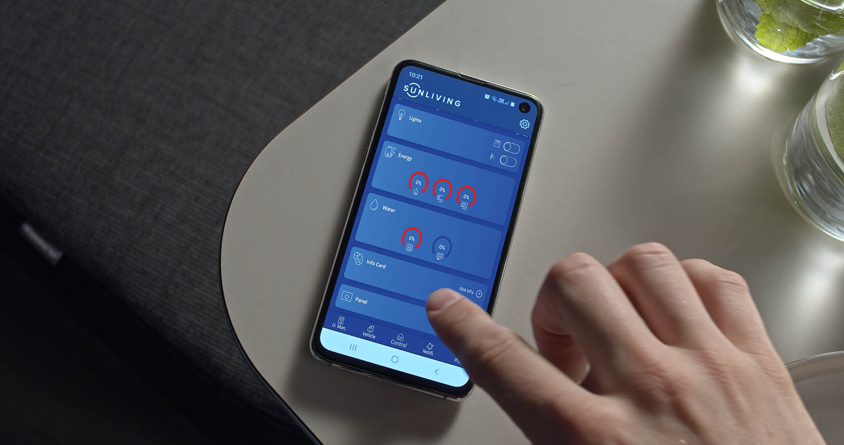 Sun Living V Series Campervan SMART Control App